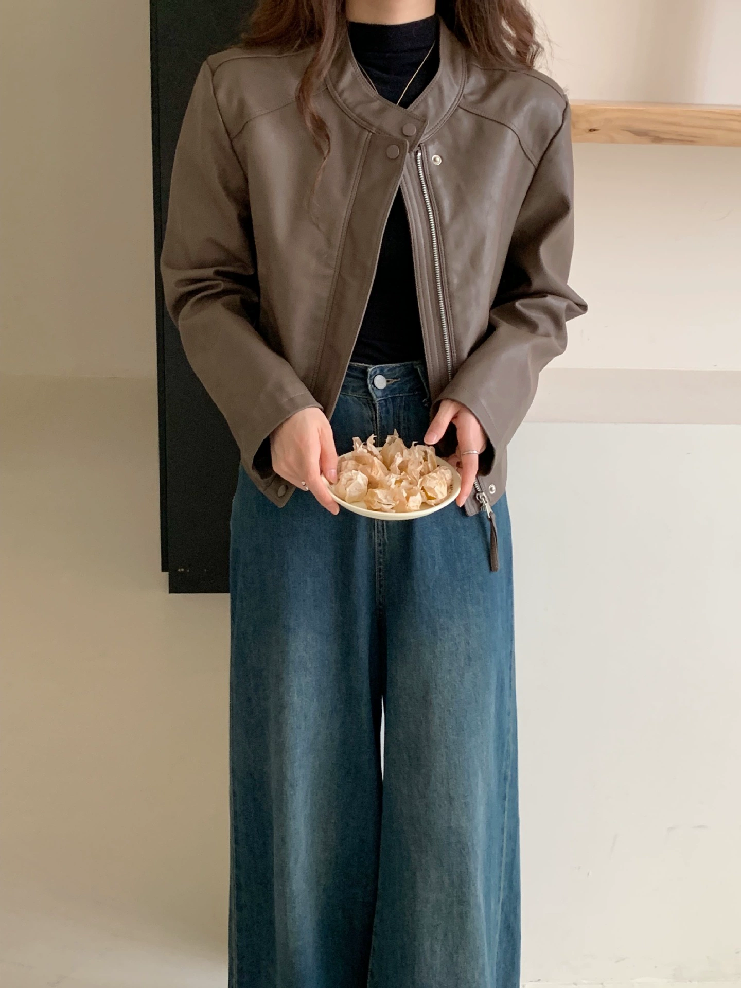 Spring autumn fashionable jacket, high-quality style