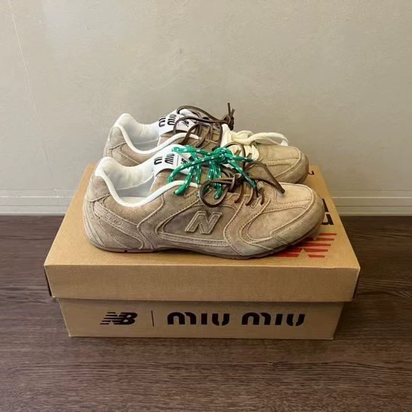 Кроссовки Putian, модель NB530, совместная коллекция Miu, легкие универсальные спортивные и повседневные туфли для мужчин и женщин, экспортная модель.