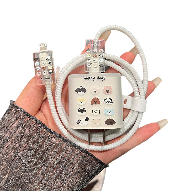 Cargador de cubierta de cable de datos para Apple 20 cargador rápido anti-plegado de cuerda de protección de alto valor de cara cargador cubierta image 6