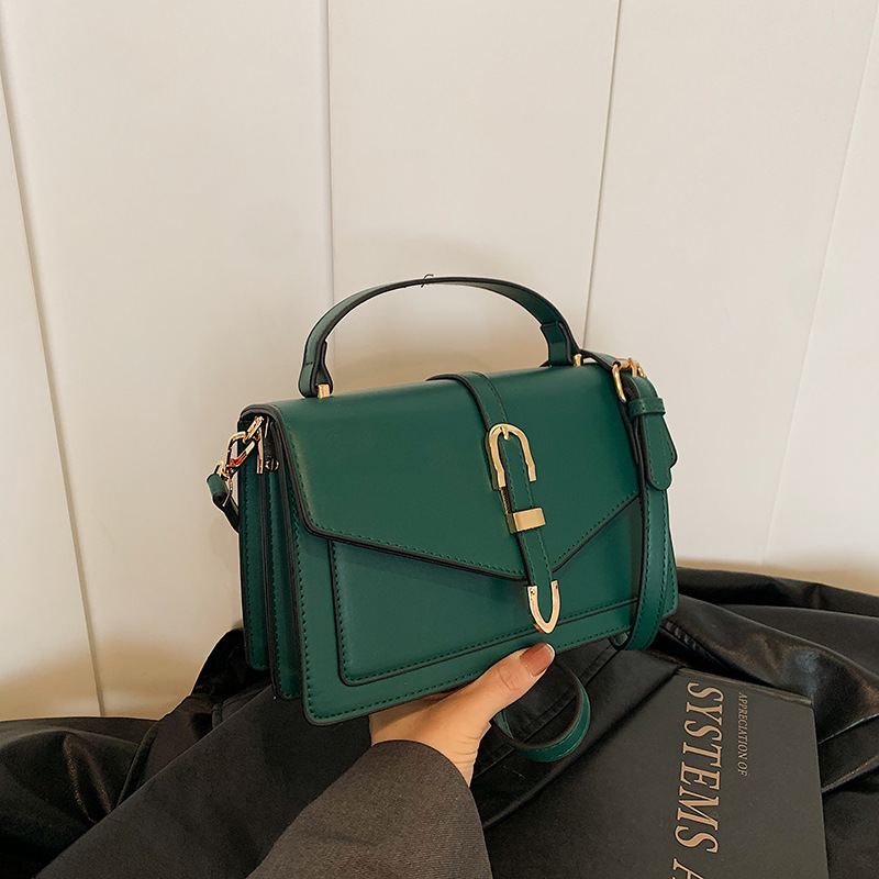 Bolso cuadrado pequeño retro de nicho de alta gama bags2024 otoño e invierno nuevo bolso femenino textura simple bolso bandolera