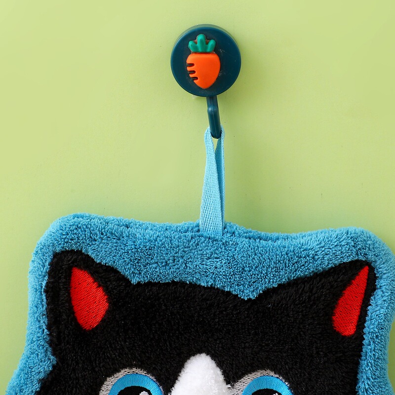 かわいい猫のハンドタオル、キッチンやバスルーム用の臭わないハンドタオル、吊り下げ式の吸水性のある子供用ハンカチ、お土産|undefined