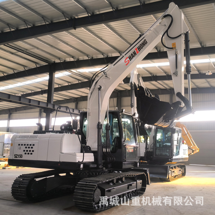 全进口液压系统 性能稳定 山重15吨SZ150履带式挖掘机厂家