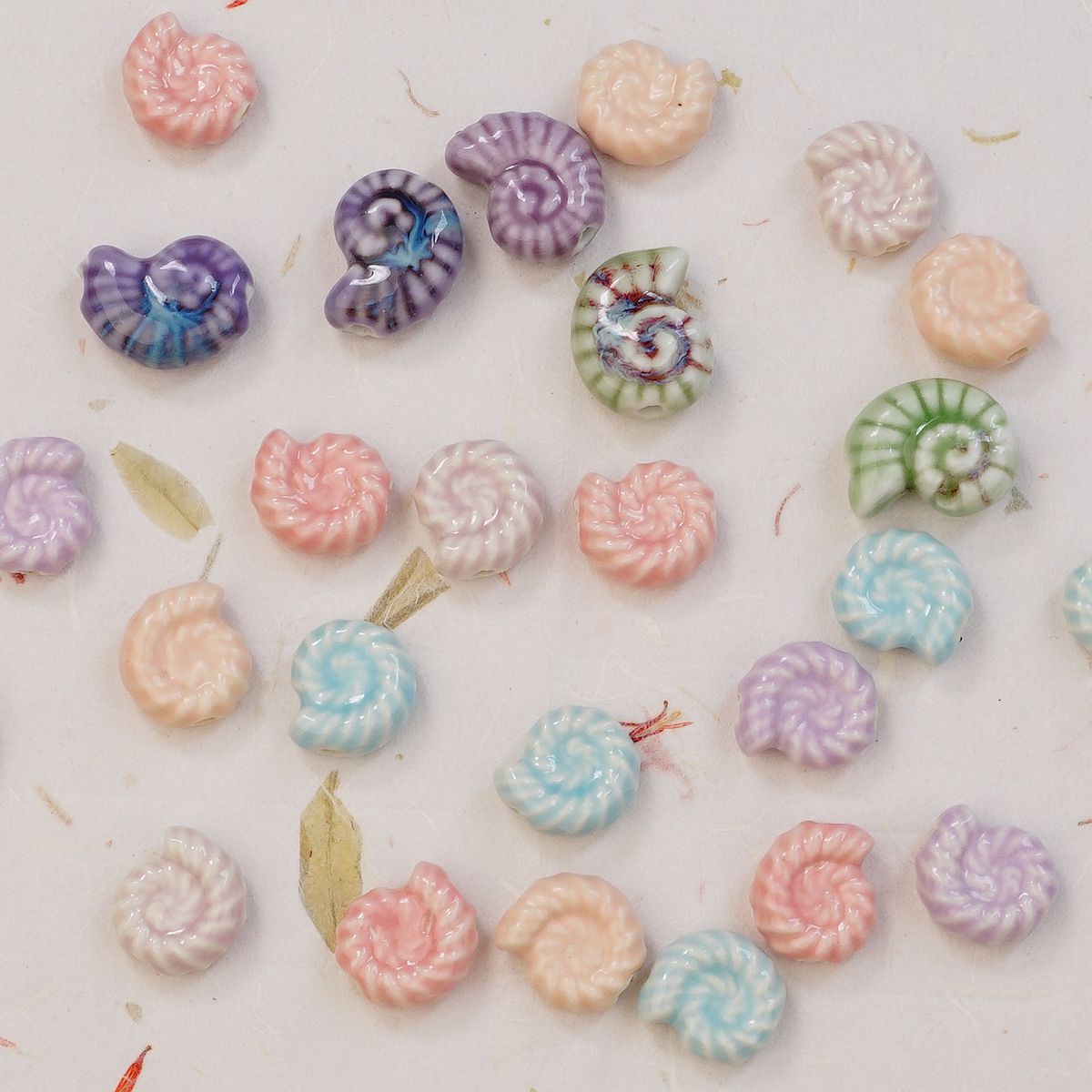 Jingdezhen estilo ins linda cerámica cuentas sueltas bricolaje collar hecho a mano accesorios de joyería material decorativo pulsera cadena