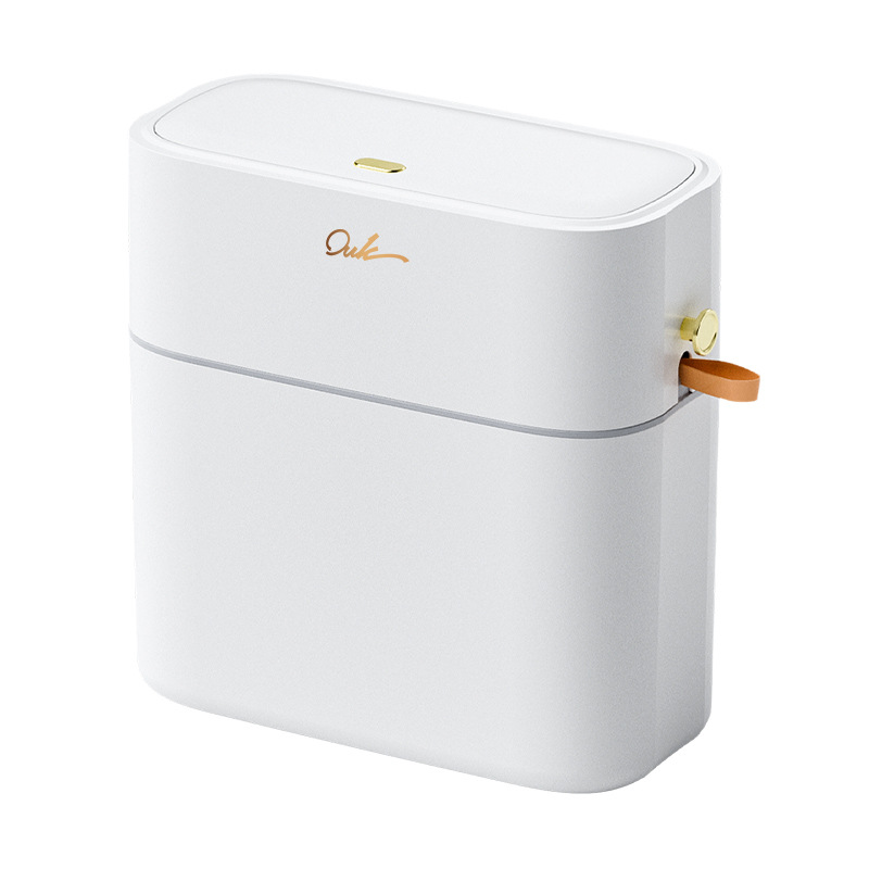 Presione el bote de basura para el hogar 2025 nuevo baño baño especial sala de estar cocina cubierta cubo de embalaje automático