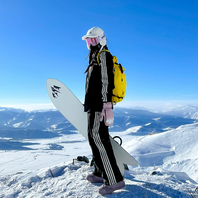 Ski ski suit, set, waterproof windproof jacket for beloved, plus size