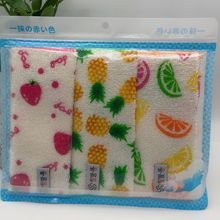 厨房印花竹纤维去油不用洗洁精吸水去油厂家批发3P洗碗巾油利除