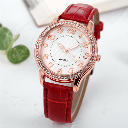 Diamond-encrusted luminous needle watch cross-border women's belt women's watch quartz watch watch manufacturer wholesale dropshipping Watches