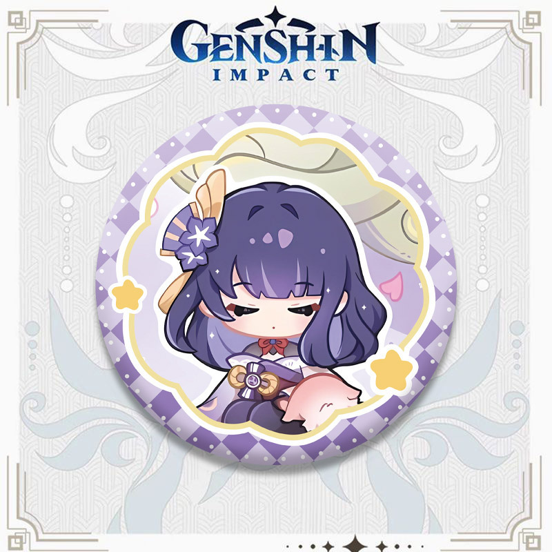新款原神四周年Q版吧唧芙宁娜周边镭射温迪徽章挂件摆件谷子礼物|undefined