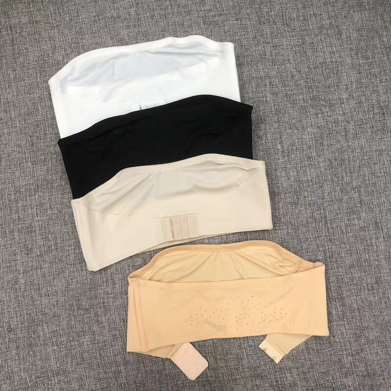 Flawed Single-Layer Strapless Bra for Women, Push-Up Small Chest, No Padding, Anti-Slip, Anti-Exposure, Seamless Bandeau, Beautiful Back Bra