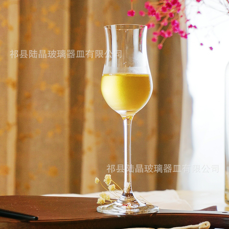 Lu Jing tulipán fragancia taza artificial soplado de patas altas whisky vino extranjero fragancia degustación taza Copa de champán