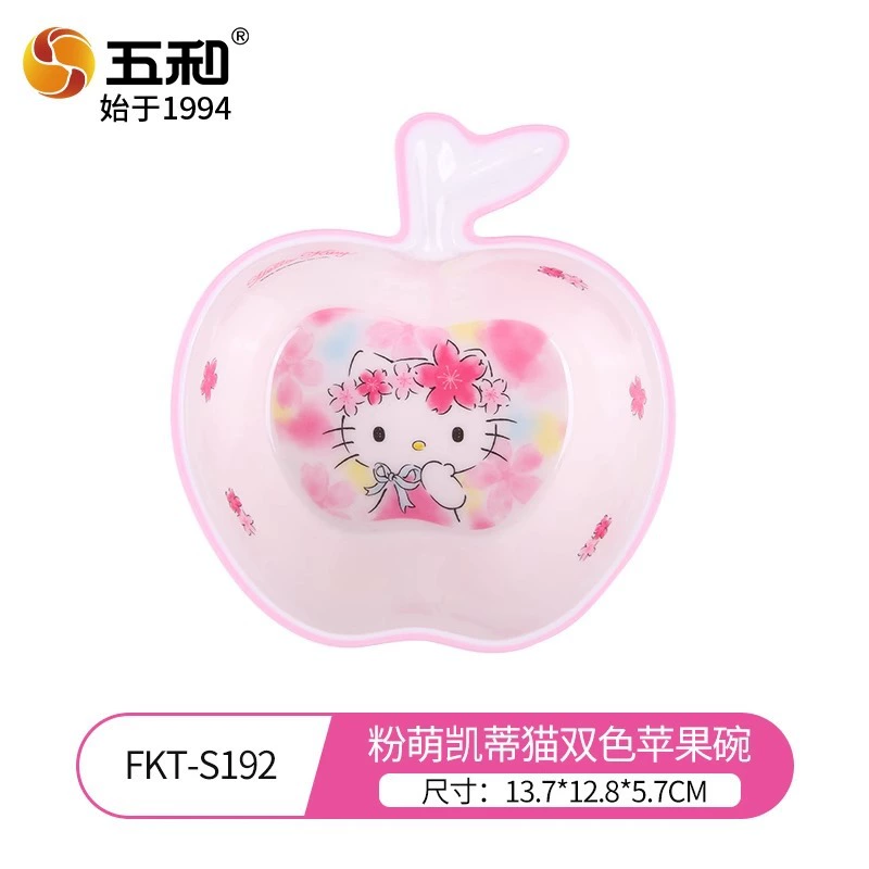 Детская мультяшная миска, ёмкость 400 мл, детские рисунки (Hello Kitty, B.Duck, Unicorn)