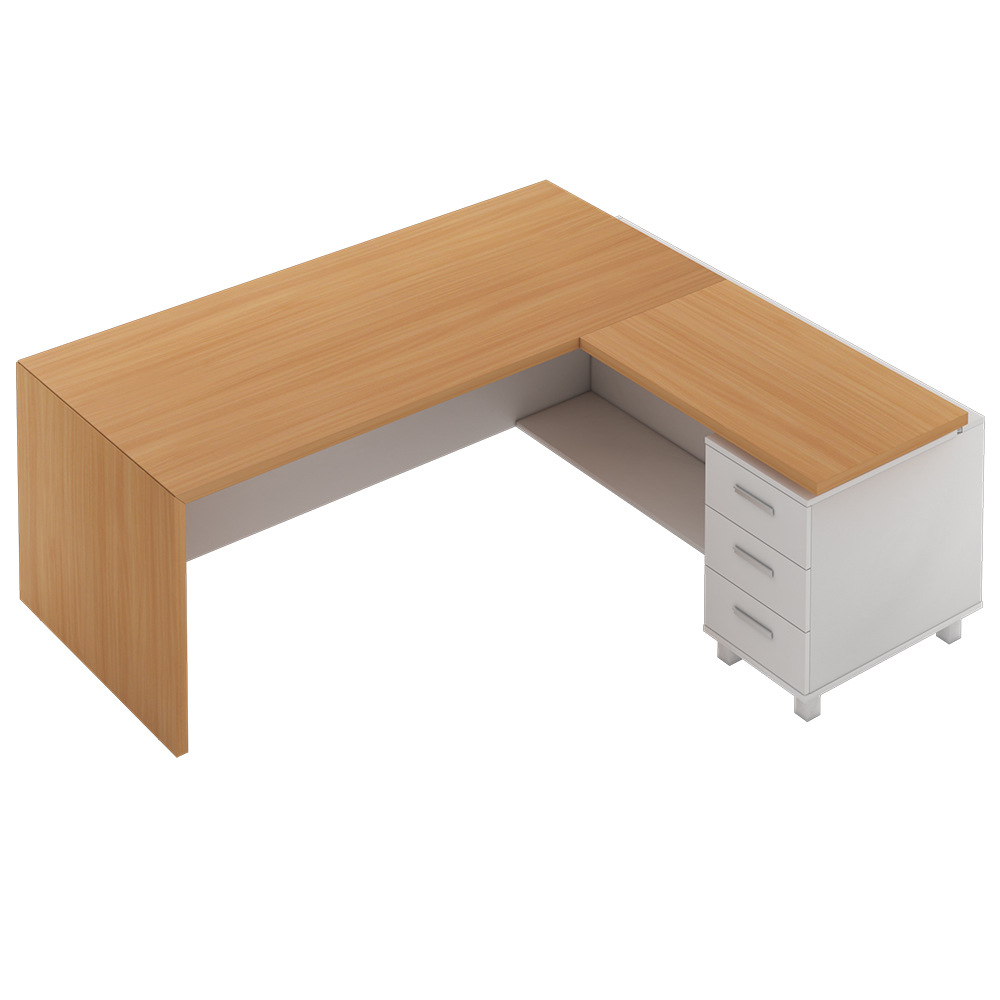 Fábrica de escritorio de jefe simple mesa de gerente de oficina moderna mesa de oficina de muebles de oficina