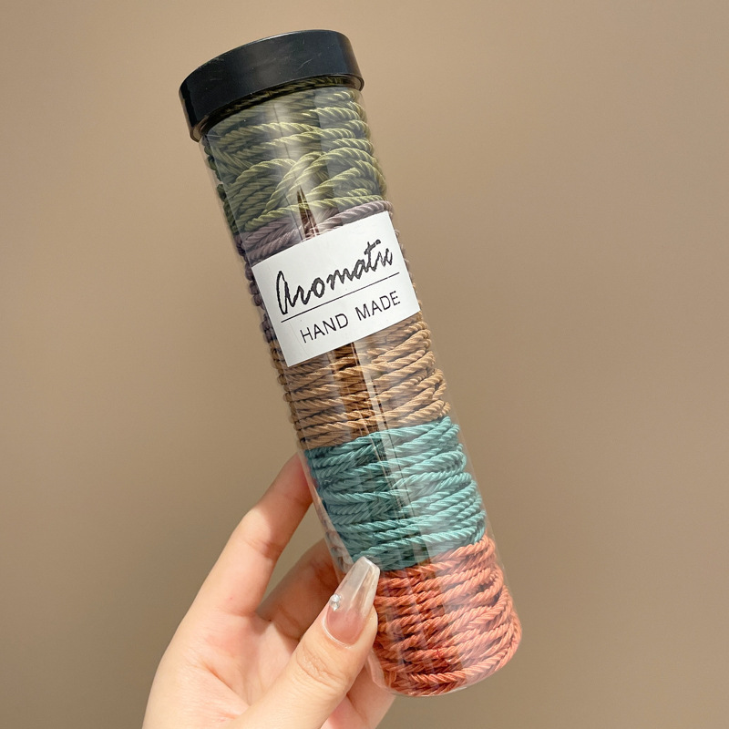 Coletero de Goma Elástica Simple, Sin Costuras, para Cola de Caballo Alta, Cinta para el Cabello, Accesorio para Moño Simple