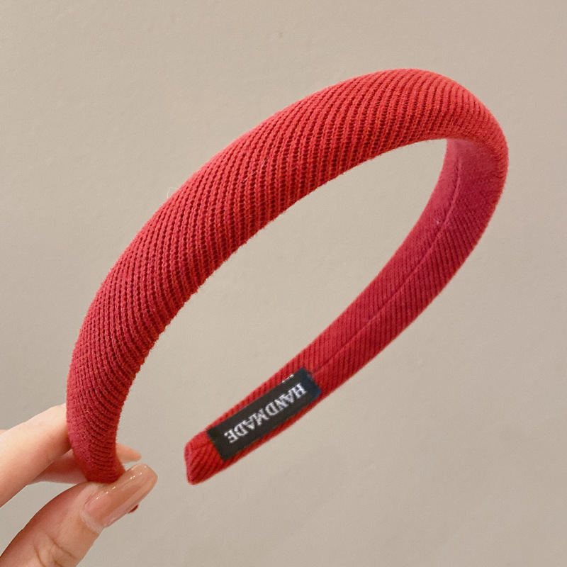 Diadema roja de Año Nuevo para mujer 2026, diadema moderna de alta calidad para otoño e invierno, diadema para lavarse la cara, horquilla para el cabello, accesorio para el cabello estilo Chanel image 24