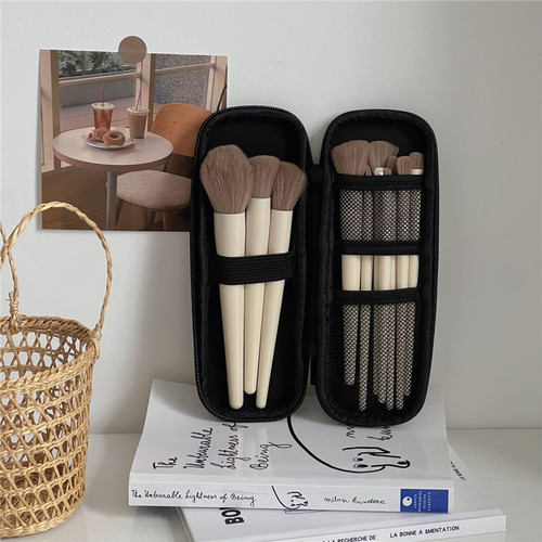 Makeup brush bag storage bag women's portable new travel carry-on small brush eyebrow pencil eye shadow brush storage bag