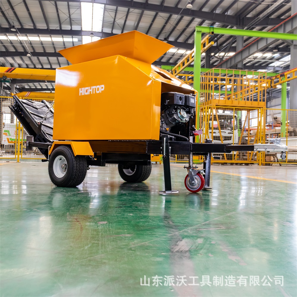 出口瑞典便携式迷你破碎机 工业废物牵引式碎石机 矿山尾矿破碎机