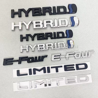 Suitable for Toyota Crown Land Body Door Hybrid Hybrid Word Mark E-Four Tailgate Four-Wheel Drive Car Mark