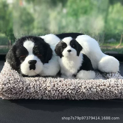 Trendy Car Accessory, Dashboard | Car ornaments - 2620cm-border-collie-mother-and-child-squatting