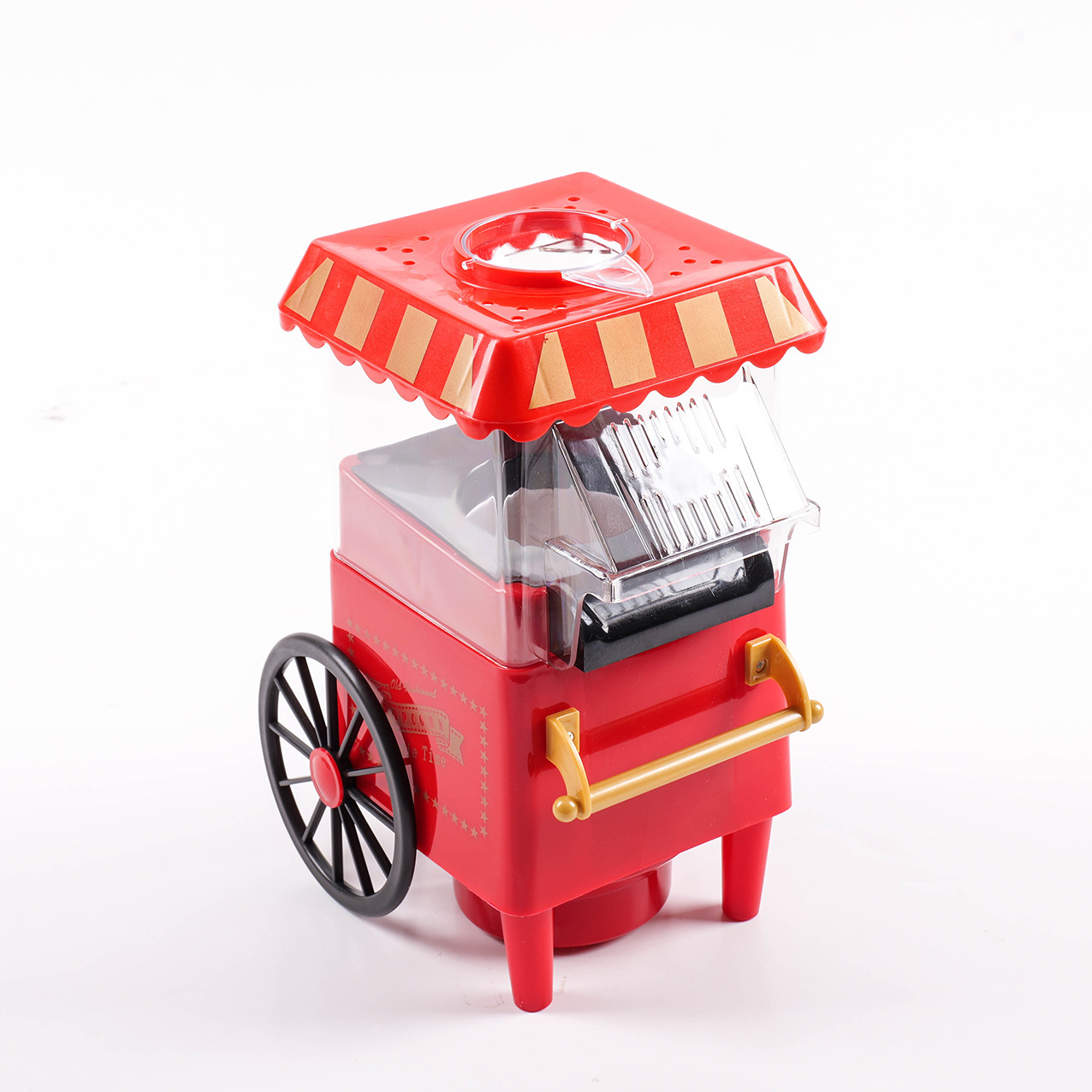 跨境亚马逊吹风式爆米花机创意老爷车式小型电动加热型爆玉米机器