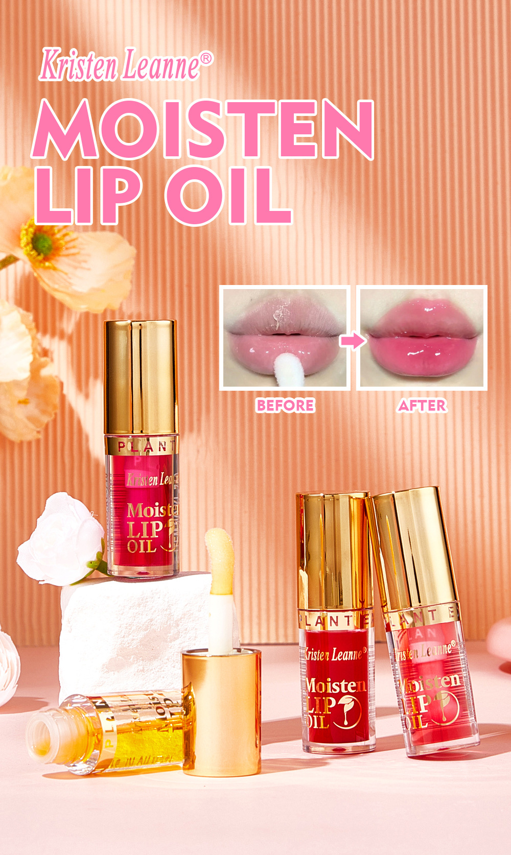 Gloss à lèvres hydratant et huile à lèvres teintée pour éclat_voghion.com