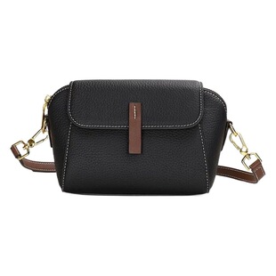 Popular Genuine Leather Women's Bag 2025 New Top Layer Cowhide Crossbody Bag Niche Fashionable All-Match Shoulder Shell Bag Small Bag