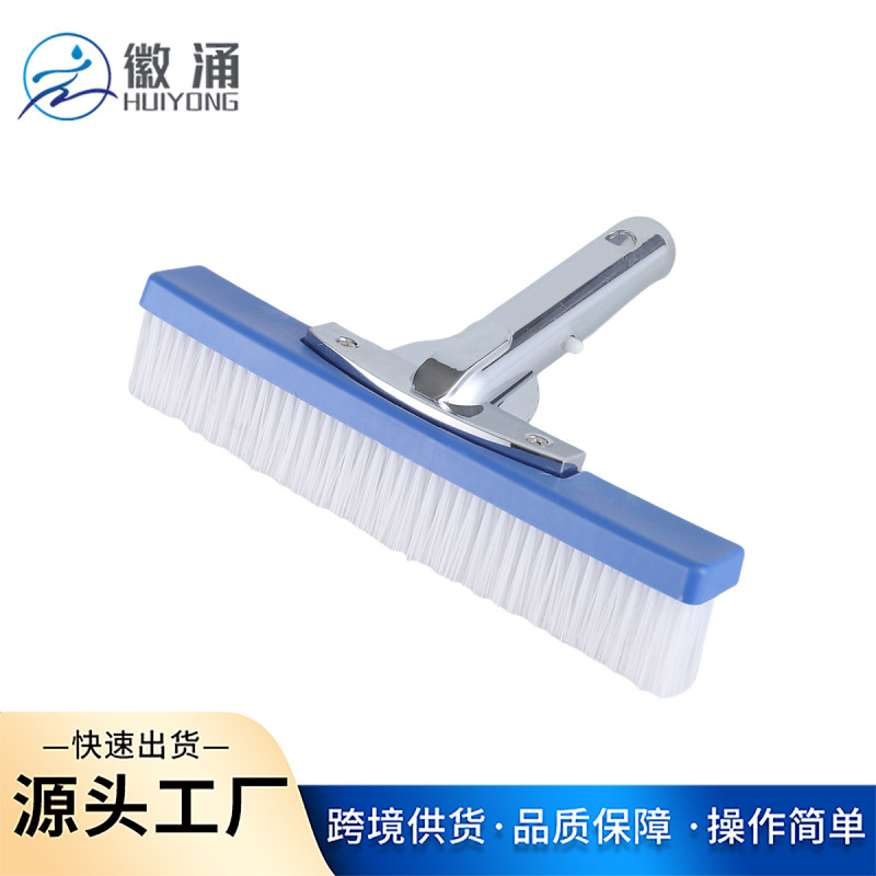 26cm/ 10inch Aluminum Handle Pp Plastic Brush Swimming Pool Cleaning Brush Pool Bottom Tile Cleaning Brush 26cm/ 10inch Aluminum Handle Pp Plastic Brush Swimming Pool Cleaning Brush Pool Bottom Tile Cleaning Brush