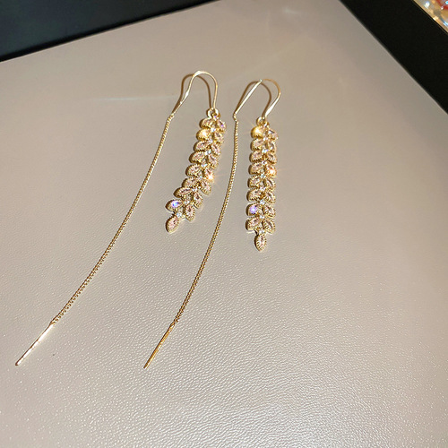 Elegant Long Grain Earrings for Women - Unique Design, High-Quality, Lightweight Luxury, Versatile Earrings - New Arrival for 