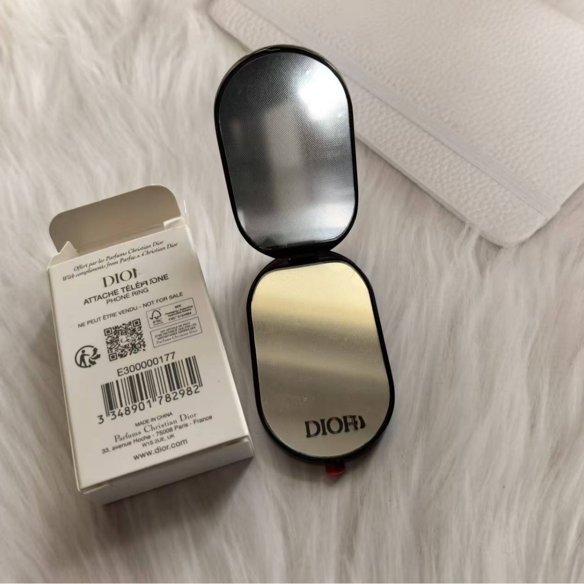 D Di Membership Gift Mirror Mobile Phone Holder Foldableing Mirror Large Logo Cosmetic Mirror Portable Mirror