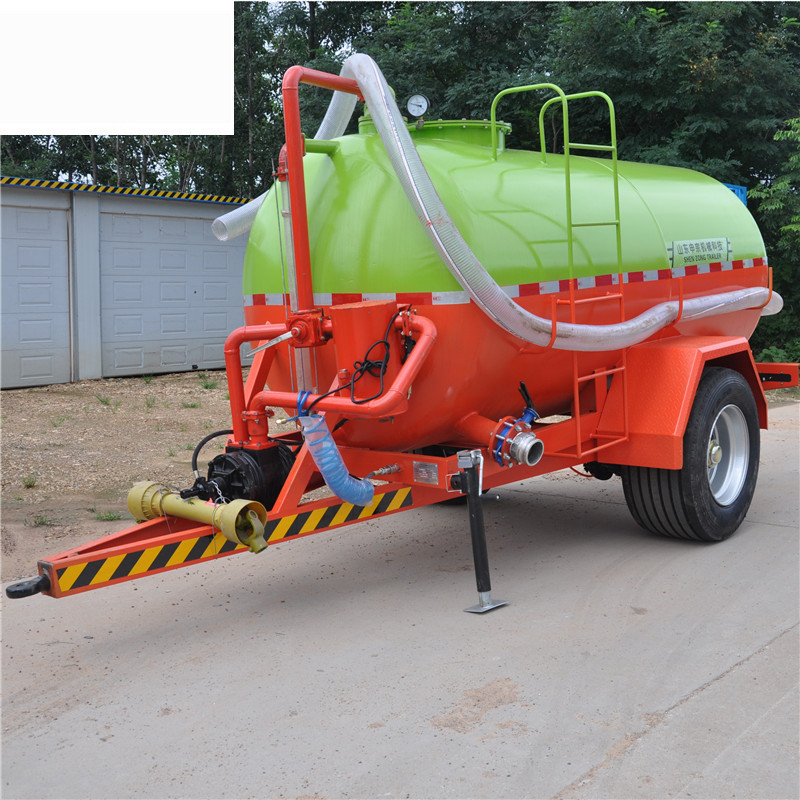 5吨水罐拖车 粪罐拖车 沼渣沼液罐车 污水罐拖车 吸水罐拖车