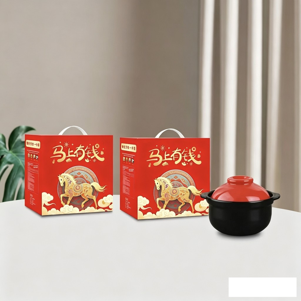 Wholesale heat-resistant ceramic casserole stew soup will sell gifts logo open fire lithium porcelain casserole health pot wholesale large capacity