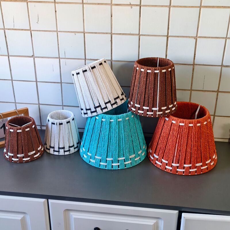 2026 Cross-Border Creative Woven Lampshade with String, Creative and Cozy Room Decoration, Table Lampshade, Lamp Decoration, Handmade Ornament