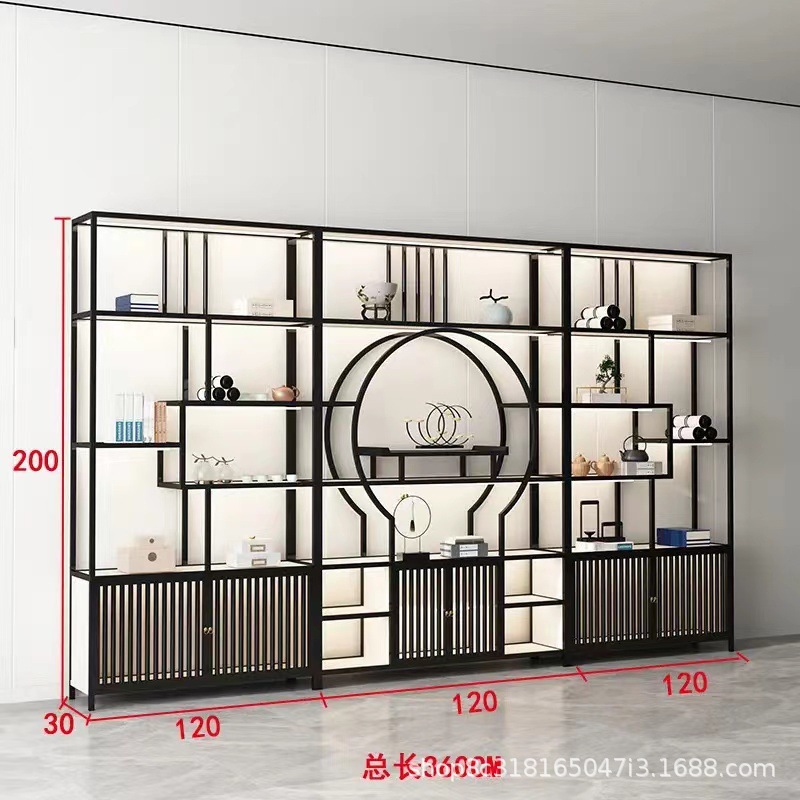 [블랙] 조명 포함 360*30*200cm 3개 조합