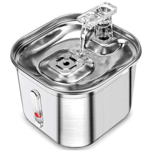 Pet water dispenser stainless steel automatic drinking water 304 steel cat water dispenser constant temperature heating fountain cat and dog feeding water