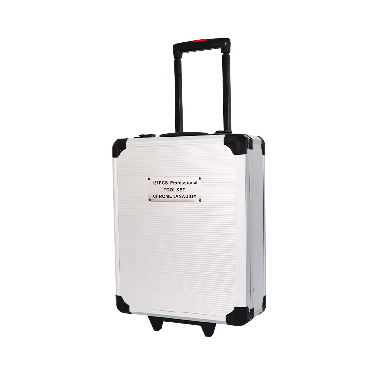 Venta al por mayor 186 piezas hogar auto reparación Auto protección/mantenimiento industrial multi-funcional hardware Herramientas carro caso combinación traje de inversión