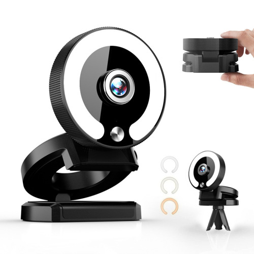 Computer webcam 1080P/2K/4K HD computer live streaming conference camera with stand network camera