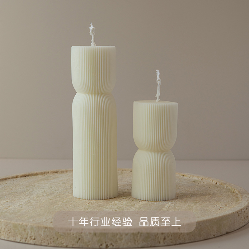 Estilo interior coreano transfronterizo, forma de aromaterapia cilíndrica, decoración de velas, recuerdos, venta al por mayor, estilo caliente, hecho a mano