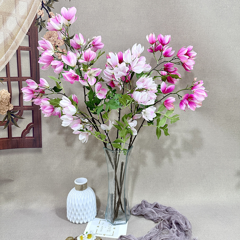 공장 직접 새로운 시뮬레이션 버튼 우드 꽃 중국 스타일 홈 장식 원피스 꽃꽂이 가짜 꽃 실크 꽃 도매