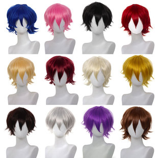 Cos Universal Juvenile Wig Short Hair Anti-warping Convergence Scalp Top Multicolor Optional Universal Juvenile Wig Cover