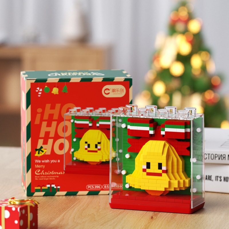 Chao Le Chuang 7255-7260 Santa Claus Gingerbread Man Montaje transfronterizo de bloques de construcción Juguetes para niños Regalos al por mayor