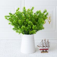 仿真花绢花塑料花新款仿真水草7叉米兰草人造花家居摆饰厂家批发