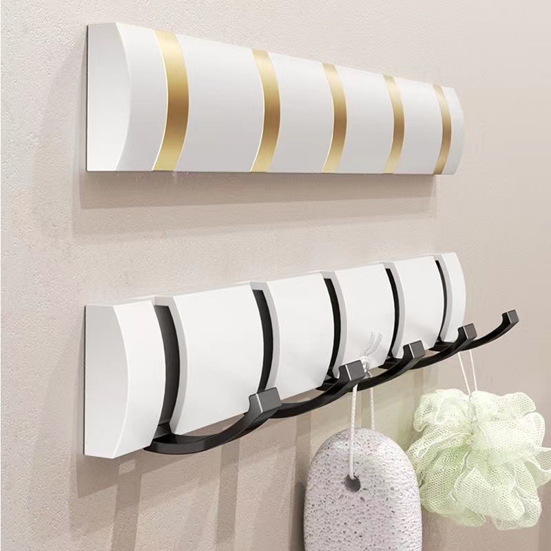 Thickened invisible coat and hat hook, wall-mounted hanger for behind the door, on the wall, in the entryway, or in the bathroom, no-drill required hook rack