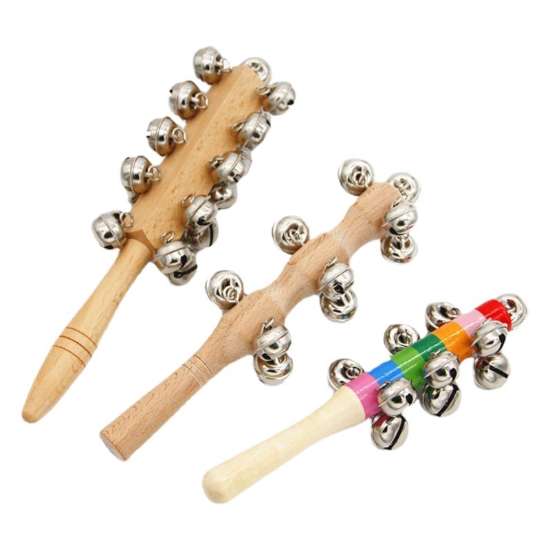 Фабрика продает красочные колокольчики Радуга колокольчики деревянные ручные тряски