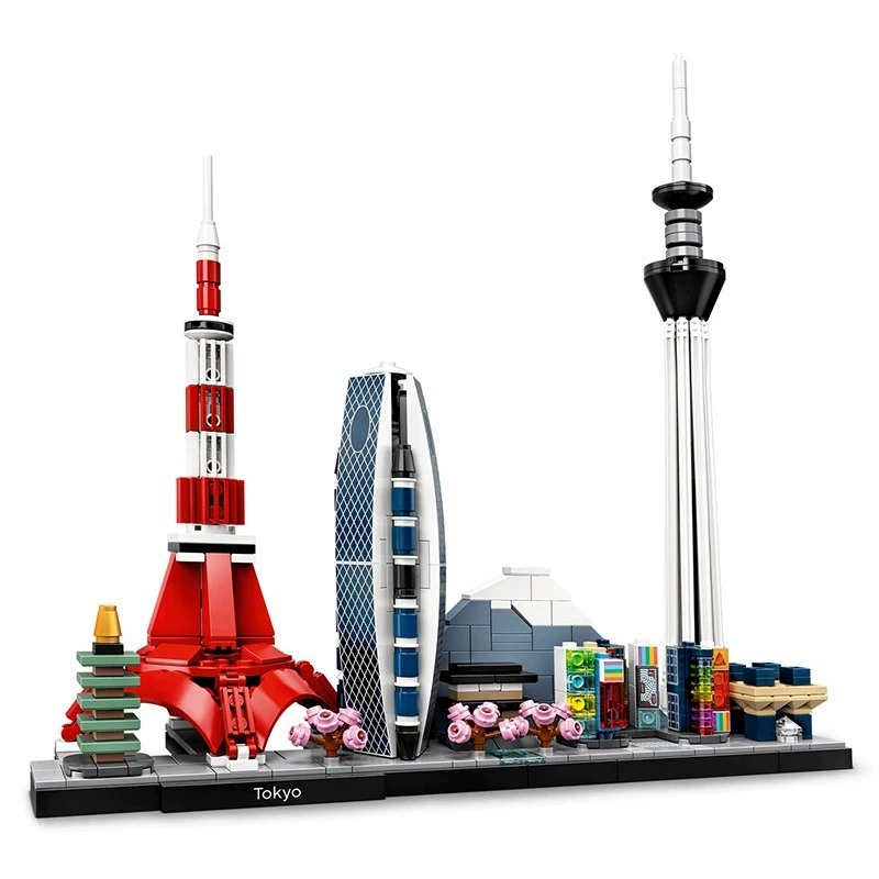 Совместимо с Lego Shanghai Skyline 21039 London 21034 Dubai 21052 Tokyo 21051 Конструктор строительные блоки игрушки