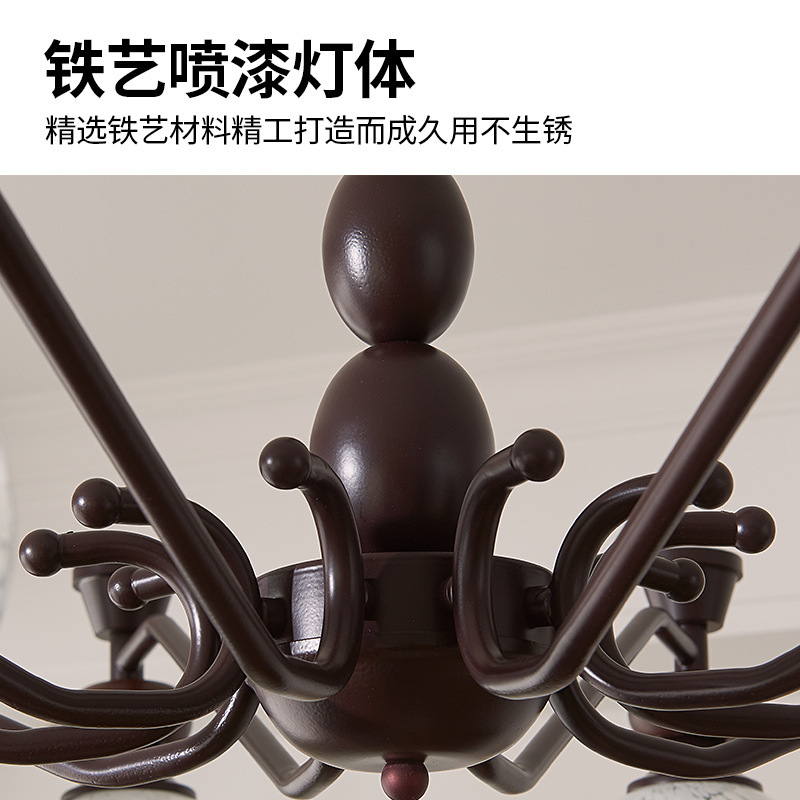 atmósfera china estilo americano nuevo estilo antiguo francés nuevo retro lámpara de luz doméstica lámpara de luz 2025 arte de sala de estar medieval avanzada