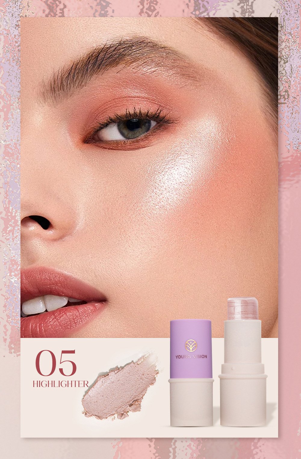 YOUNG VISION 3D High-gloss Contouring Stick, Lazy Person's Sleeping Eye Cream Makeup Stick Wholesale Cross-border Makeup undefined