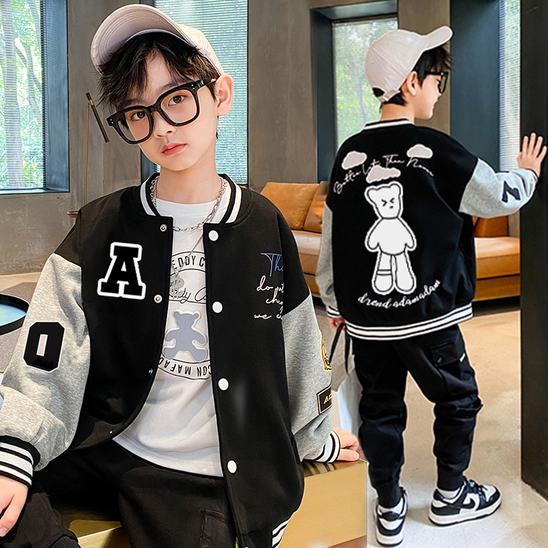 Uniforme de béisbol de camuflaje masculino modelo primavera y otoño 2025 nueva chaqueta elegante de moda para niños de tamaño medio a grande image 4