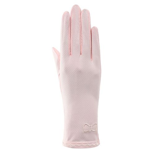 Women's sun protection gloves, UV protection, summer thin, driving, cycling, battery car, non-slip, touch screen, solid color ice silk gloves