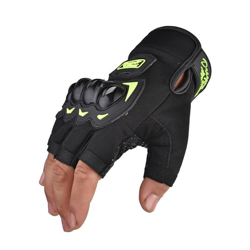 Guantes de motocicleta impermeables a prueba de caídas de invierno equipamiento de motocicleta locomotora hombre protector de montar medio dedo delgado pantalla táctil