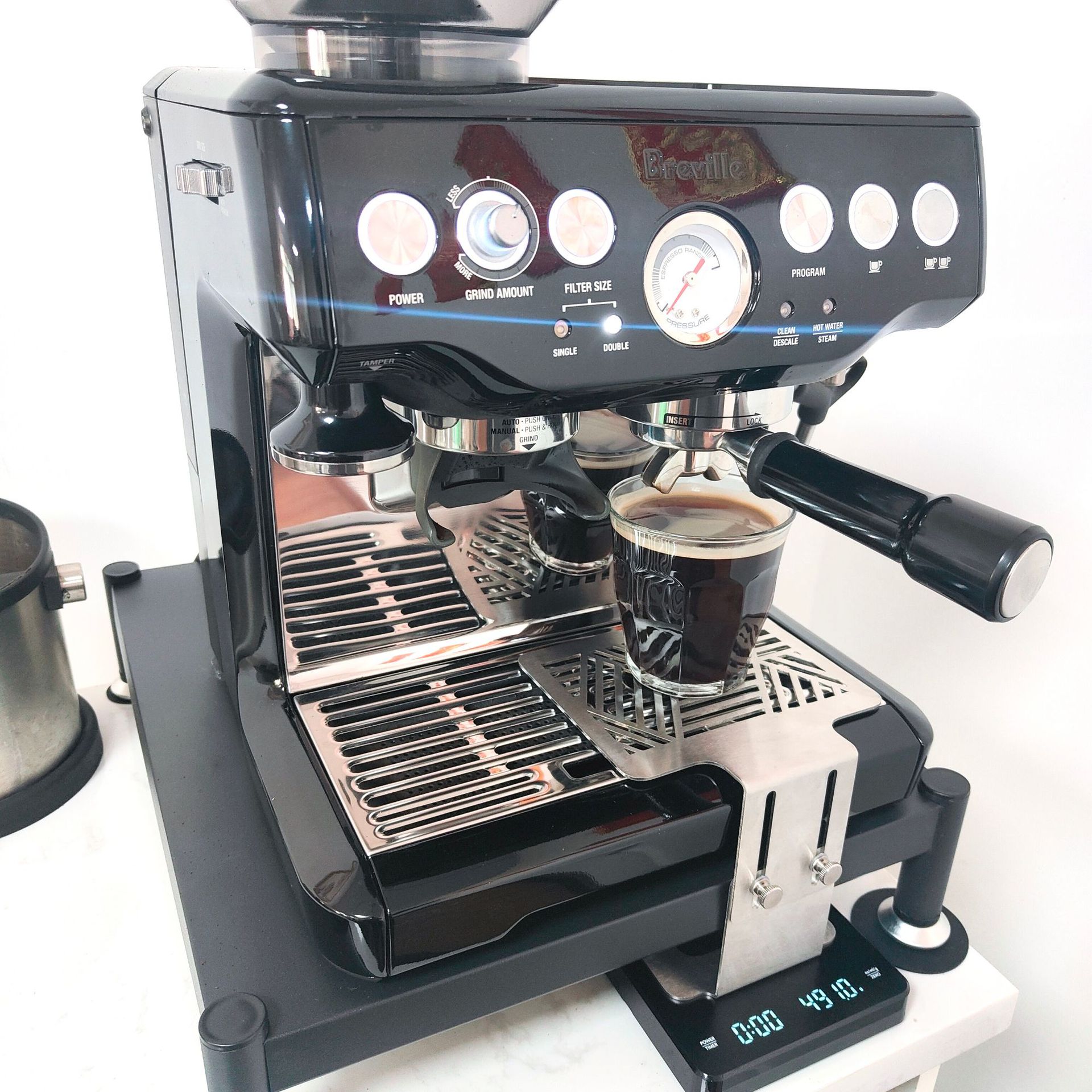 Máquina de café italiano rack de pesaje báscula electrónica rack de elevación rack de pesaje de café rack de pesaje electrónico Extracción de pesaje ajustable