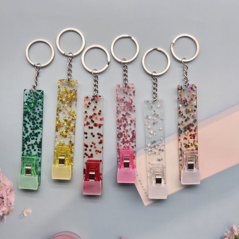 Cross-border explosions contactless bank card picker long nail clip key chain card grabber spot seconds kill